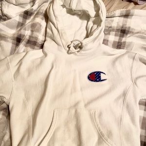 White Champion Hoodie